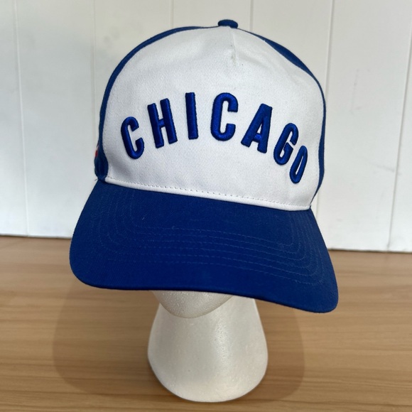 ‘47 Brand Chicago Cubs Spell-Out Front MLB Cooperstown SnapBack Hat - Picture 1 of 6